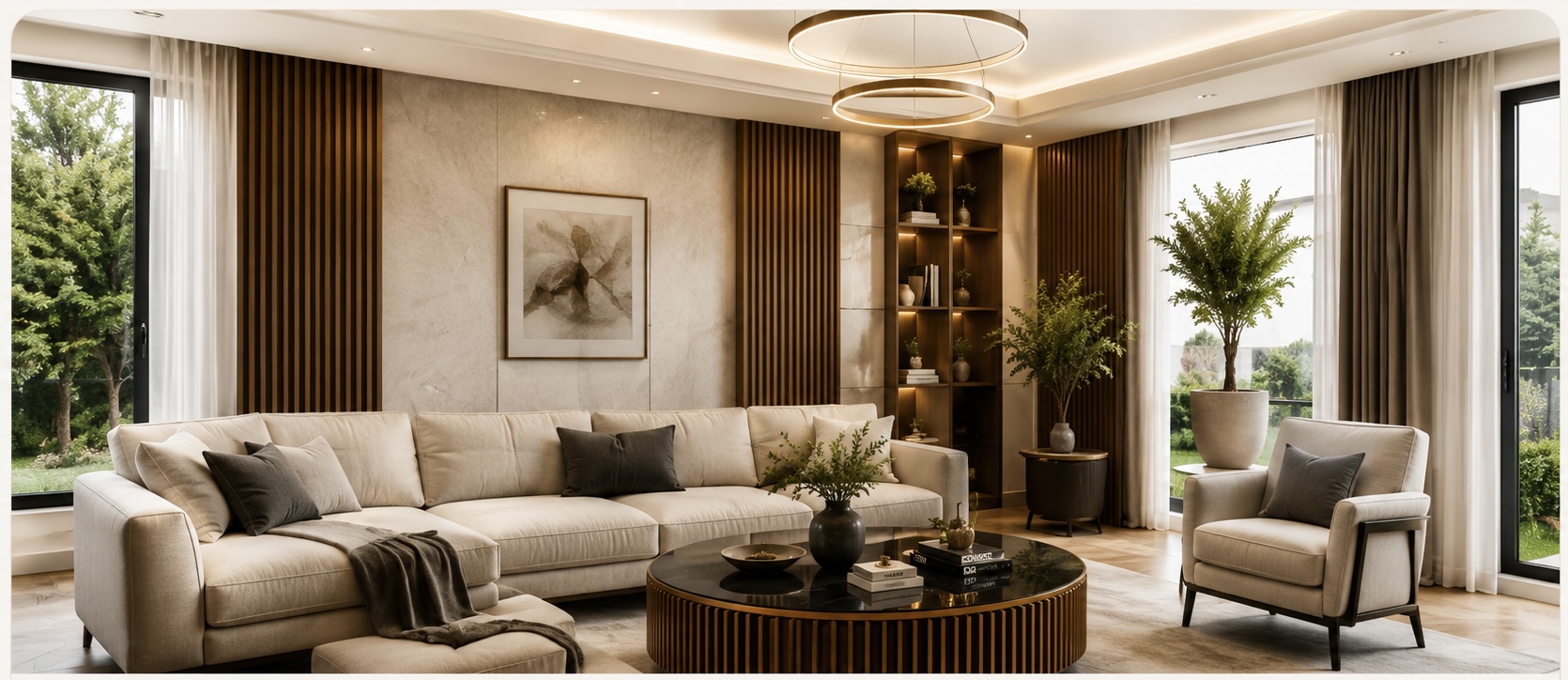 Sarıyer modern villa dekorasyon projesi